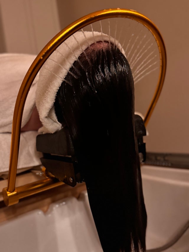 Japanese head spa treatment at Wave Hair Extension Lounge Syracuse NY